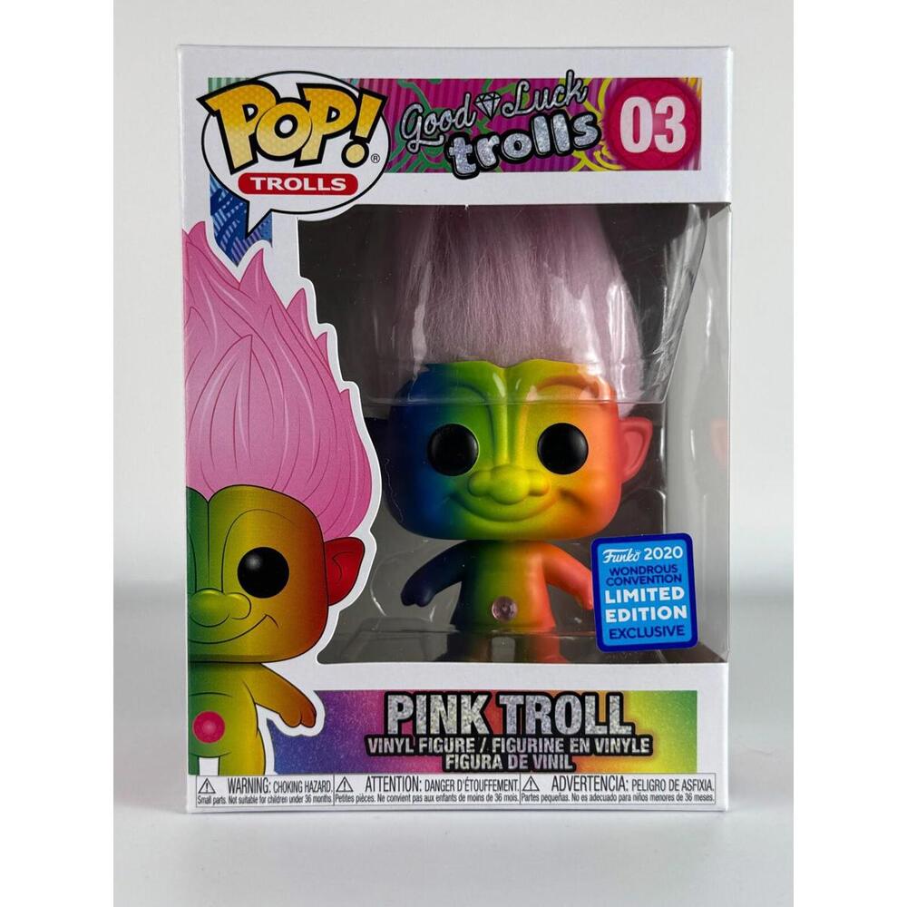Funko Pop! Good Luck Trolls #03 Pink Troll 2020 WonderCon Exclusive LE - G04